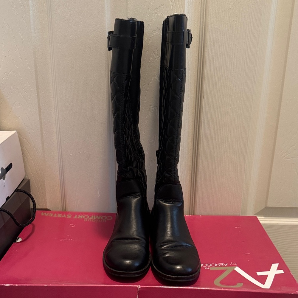 A2 By Aerosoles Black Over the Knee Boots